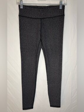 Ivivva by Lululemon Girls 14 Heather Chevron Grey Leggings